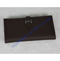 Hermes Bearn Gusset Wallet HW012 coffee